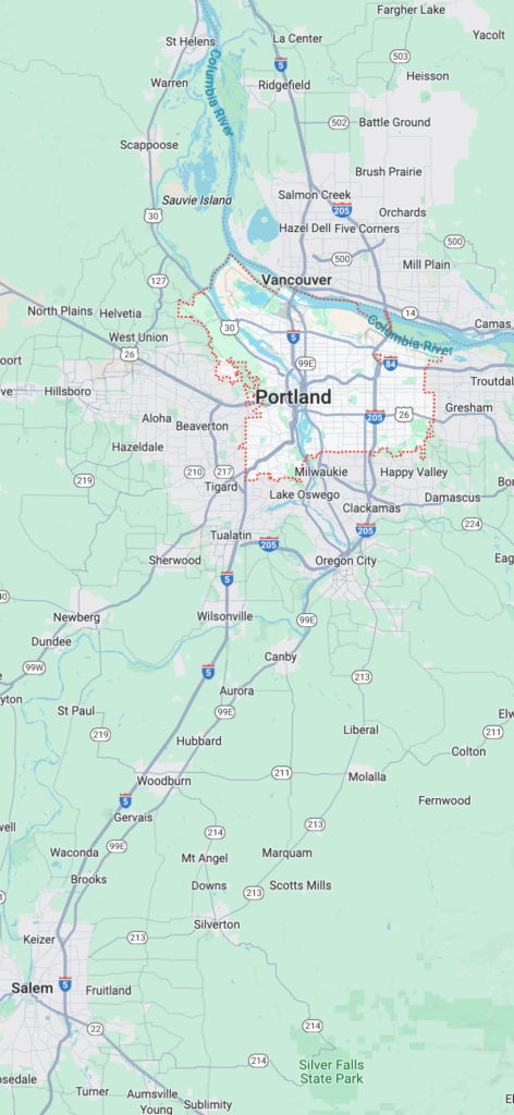 SCR-20240213-nhhg-2 DatSafe Service Area, including Portland, OR and surrounding communities