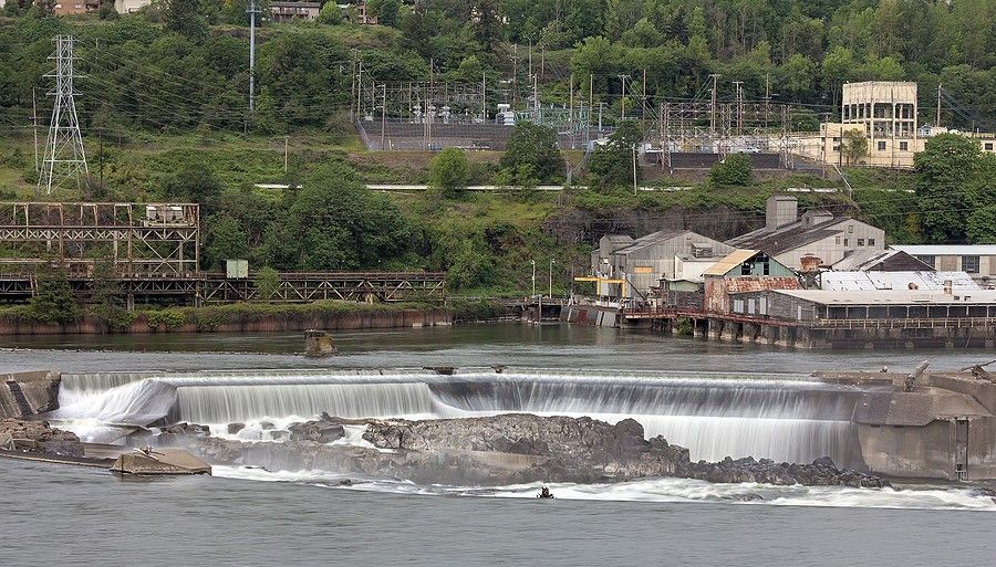 Willamette Falls Along Willamette River between Oregon City and West Linn